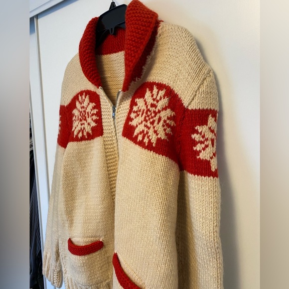 Wool Sweater Hand Made Knit - Canada Vintage 60s/70s sweater. - Picture 3 of 7